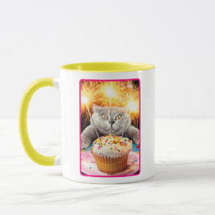 Caneca Gato com Cupcake