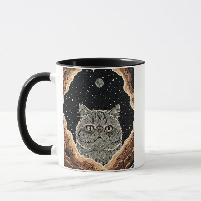 Caneca Gato Cósmico (Esquerda)