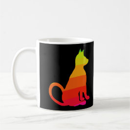 Caneca Gato CricketDiane do divertimento do arco-íris de