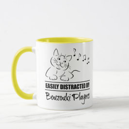 Caneca Gato curioso facilmente distraído por jogadores Bo