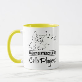 Caneca Gato curioso facilmente distraído por jogadores Ce