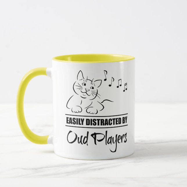 Caneca Gato curioso facilmente distraído por jogadores ex (Esquerda)