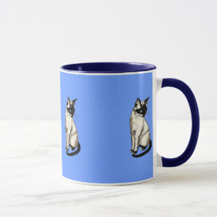 Caneca Gato de Gato Siamês Crianças Gift Mug