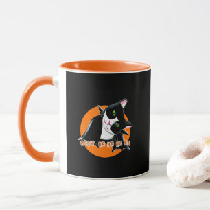 Caneca Gato de Halloween