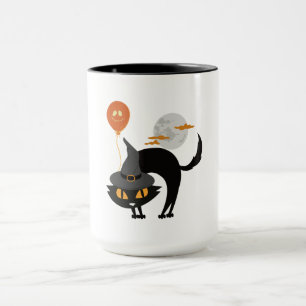 Caneca Gato de Halloween Spooky
