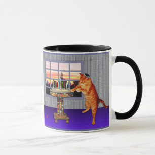 Caneca Gato de Menorah