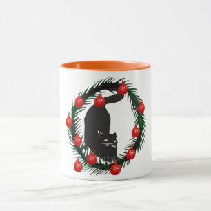 Caneca Gato de Natal