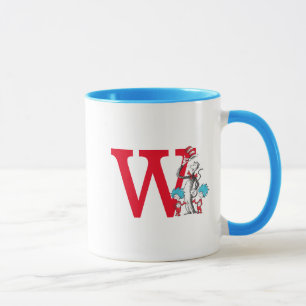 Caneca Gato do Dr. Seuss, Coisa Um Monograma W