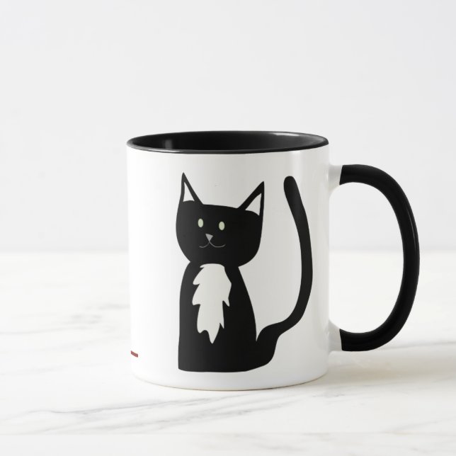 Caneca Gato do smoking e bola do fio (Direita)