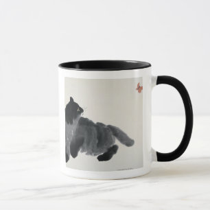Caneca Gato e borboleta