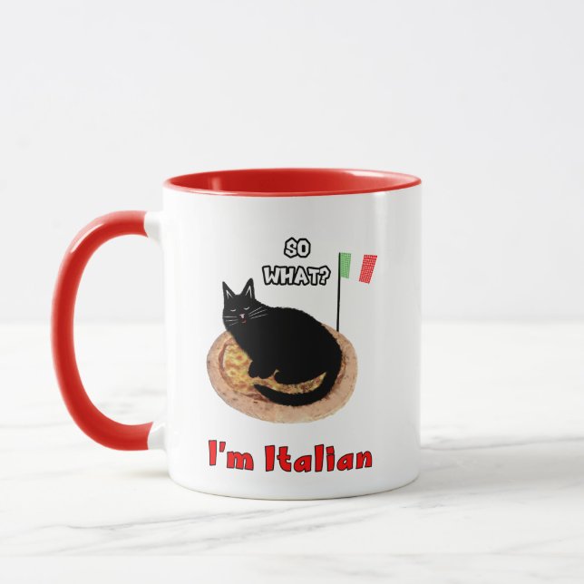 Caneca Gato e pizza (Esquerda)