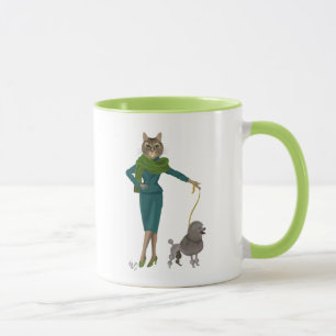 Caneca Gato e Poodle