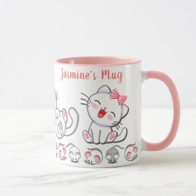 Caneca Gato e Ratos Personalizados (Direita)