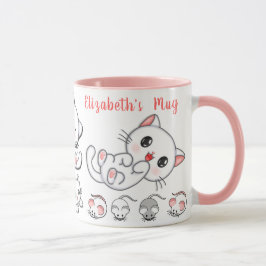 Caneca Gato e Ratos Personalizados