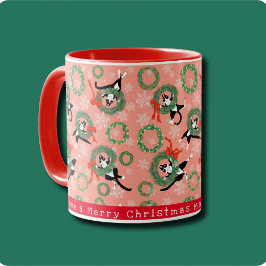 Caneca Gato Engraçado e Fúria de Natal