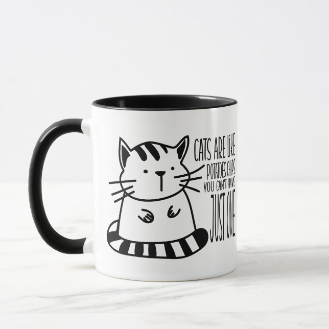 Caneca Gato Engraçado, Lover Magia, Lover Gato (Esquerda)