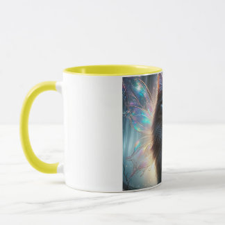 Caneca Gato Fada inspirado no Folclore Irlandês Cait Sìth
