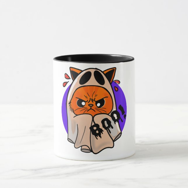 Caneca Gato Fantasma Zangado (Centro)