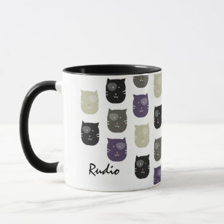 Caneca Gato Gato Gato Gato Gato Gato Rosto Pet Nome Foto 