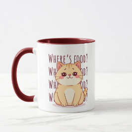 Caneca Gato Gengibre Faminto