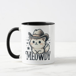 Caneca Gato Hat Cactus, cowboy meowboy