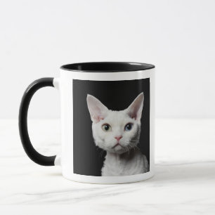 Caneca Gato impar-eyed branco