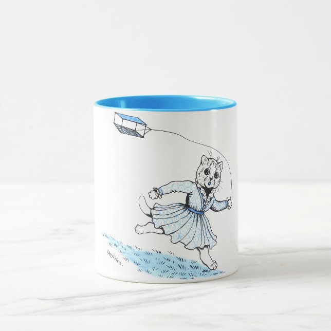 Caneca Gato Jogando pipa, Louis Wain (Centro)