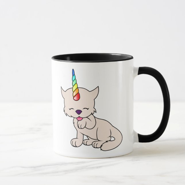 Caneca Gato mágico = Kittycorn do unicórnio (Direita)