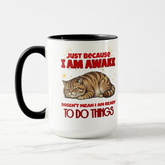 Caneca Gato Mal-humorado Citação Sarcástica