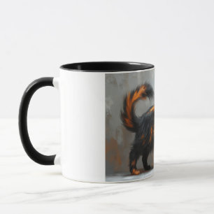 Caneca Gato malhado fofinho da raça maine coon