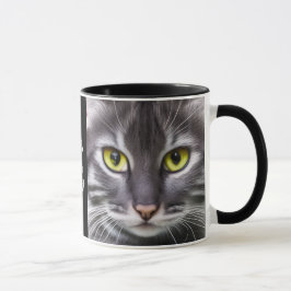 Caneca Gato maravilhoso em retrato - personalizável