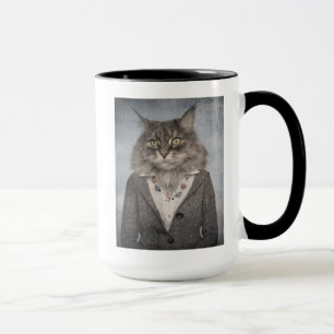 Caneca Gato na roupa