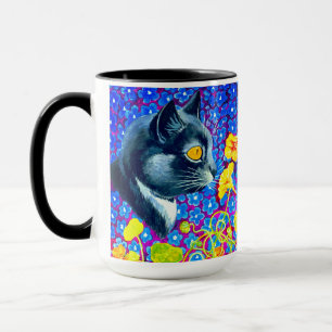Caneca Gato nas Flores