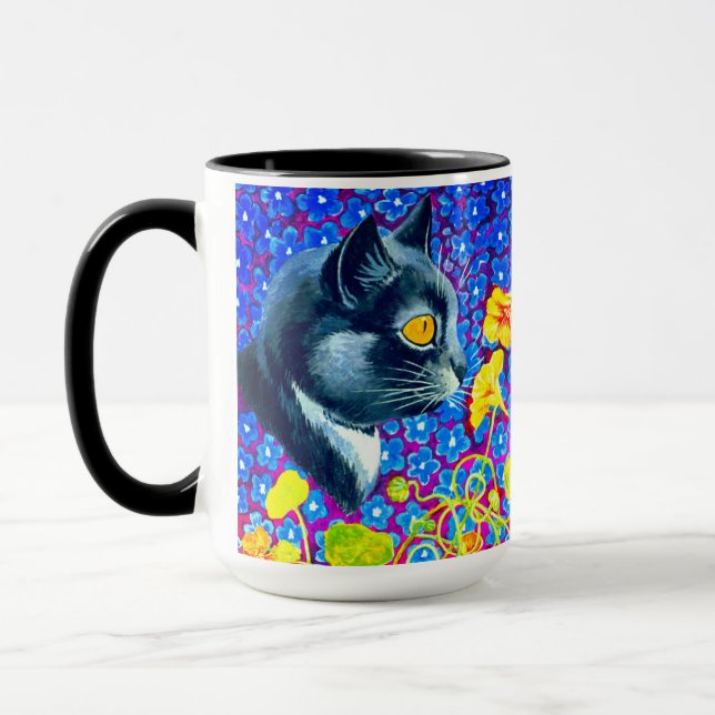 Caneca Gato nas Flores (Esquerda)