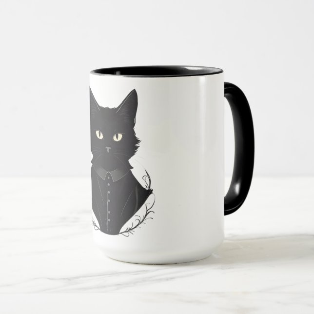 Caneca Gato Negro Encantado de Salem (Frente Esquerda)