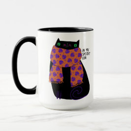 Caneca Gato Negro Fall Season Halloween Spooky Cute
