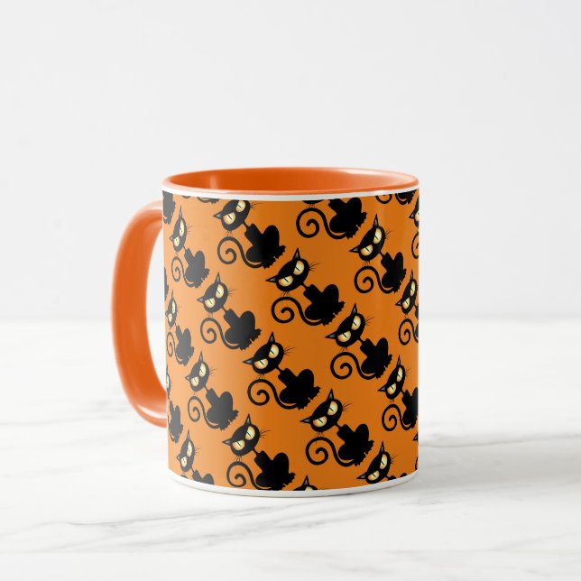 Caneca Gato Negro Spooky (Frente Esquerda)