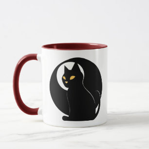 Caneca Gato negro voa e descobre