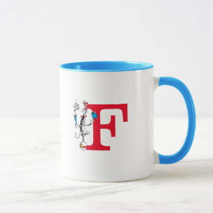 Caneca Gato no Ato de Equilíbrio Monograma F