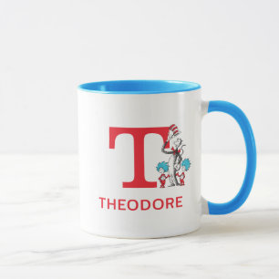 Caneca Gato no Chapéu, Coisa Um Nome & Monograma T