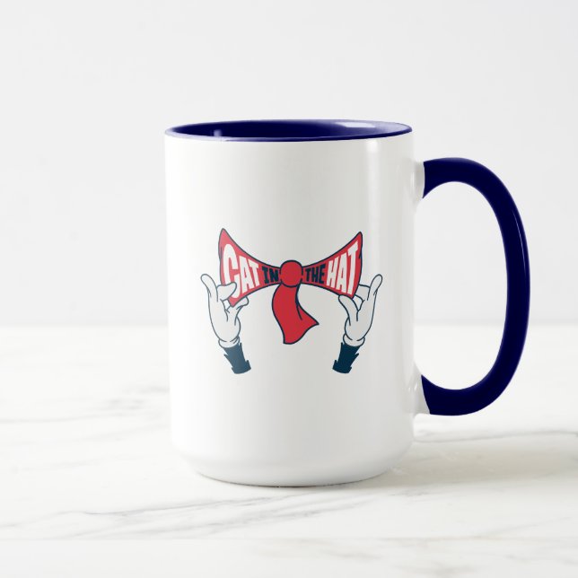 Caneca Gato no Chapéu | Gravação de Arco de Texto Cat (Direita)