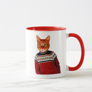 Caneca Gato no Ski Sweater 2
