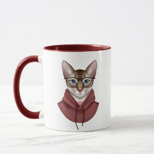 Caneca Gato nos óculos