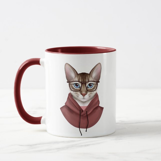Caneca Gato nos óculos (Esquerda)