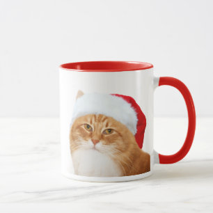 Caneca Gato Papai Noel