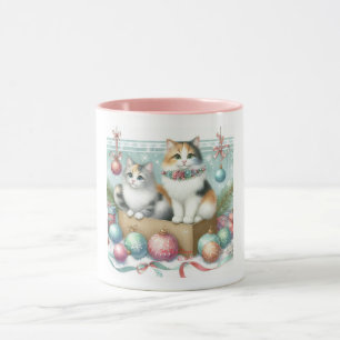 Caneca gato persa de Natal