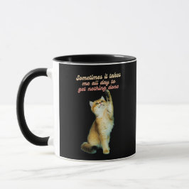 Caneca Gato Preguiçoso De Gato Engraçado De Pão