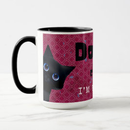Caneca Gato Preto Cachorro Mau Sorte