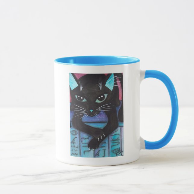 Caneca Gato preto da fibra egípcia (Direita)
