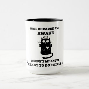 Caneca Gato Preto de Santo Cinto Moderno